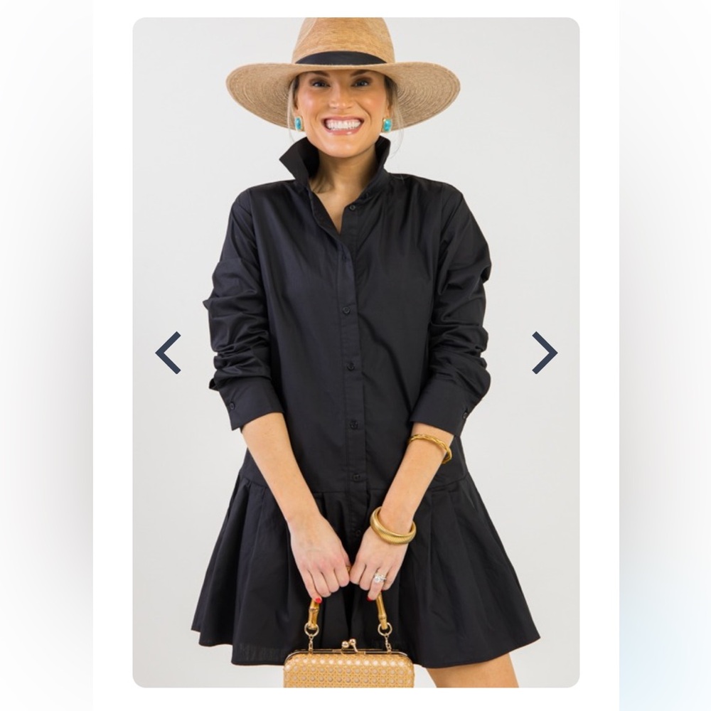 Callie Shirt Dress, Black by Lumiere from The Blue Door Boutique NWT size Medium